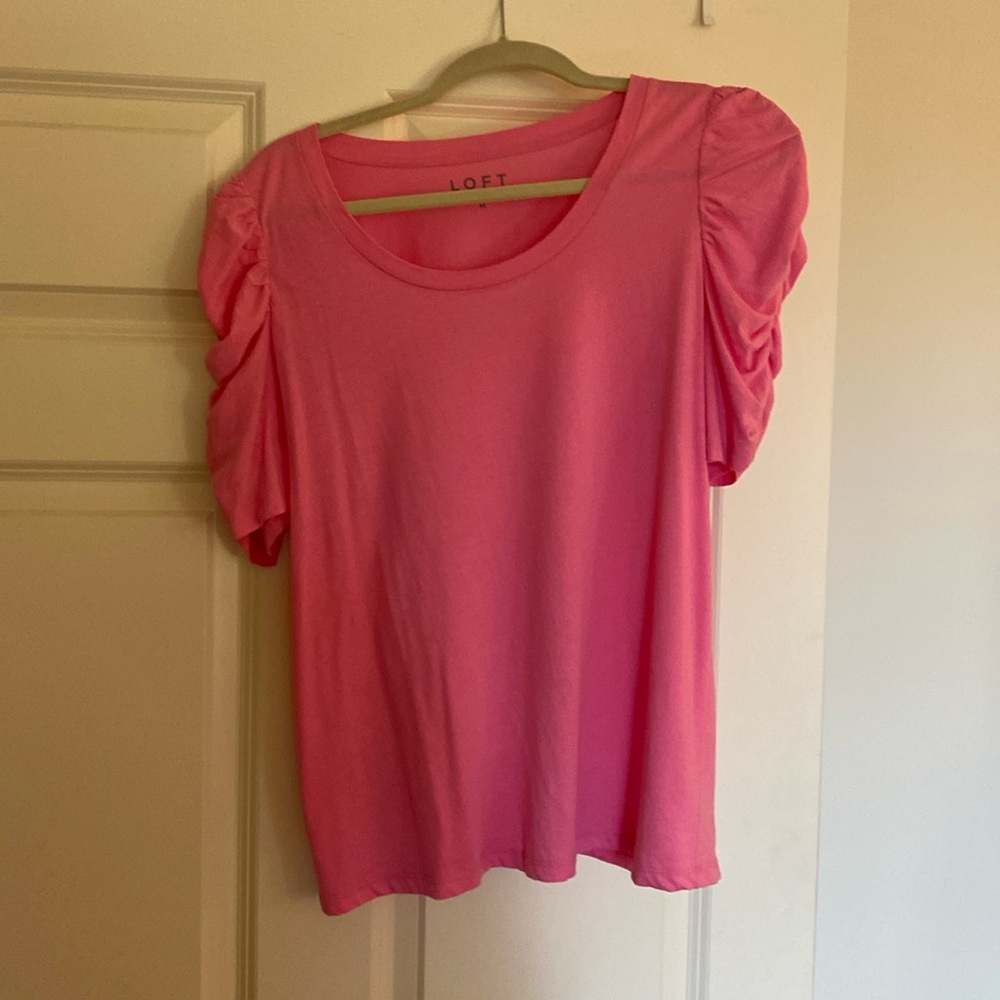 Loft puffed sleeve T-shirt, size medium
